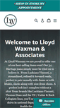Mobile Screenshot of lloydwaxman.com